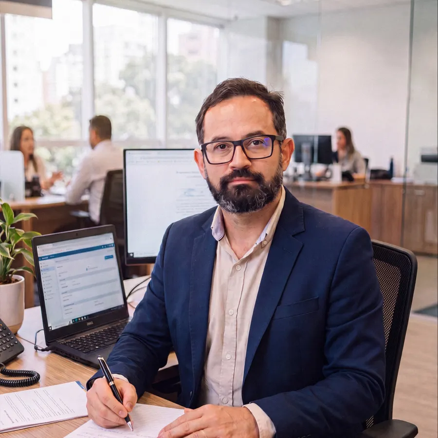 Especialista da H Seguros pronta para atender você